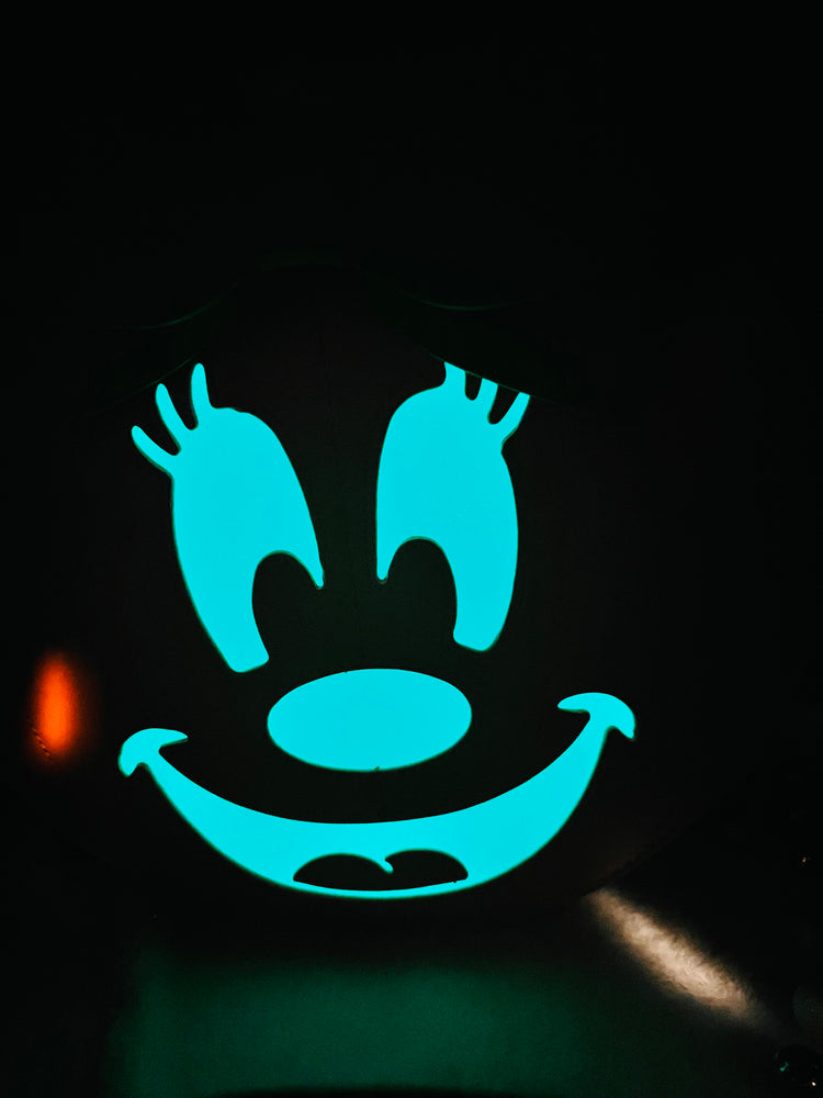 Loungefly Minnie Mouse Glow In The Dark Pumpkin Backpack