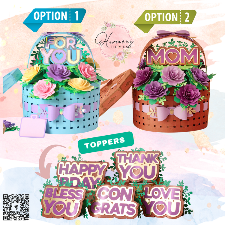 TIMELESS 3D PAPER FLOWER BASKET