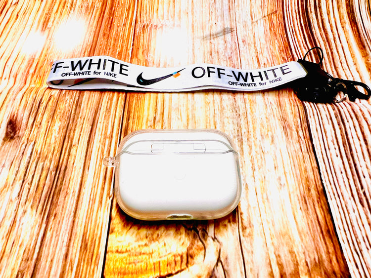 Nike OFF WHITE design Protective case for AirPods Pro-Transparent