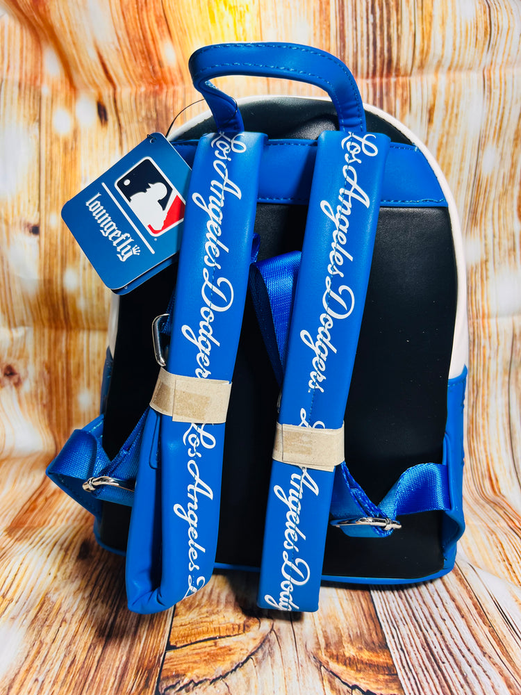 MLB LOS ANGELES DODGERS BASEBALL SEAM STITCH MINI BACKPACK