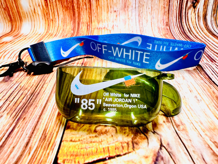 Nike OFF WHITE design Protective case for AirPods Pro(2019)-Olive Green