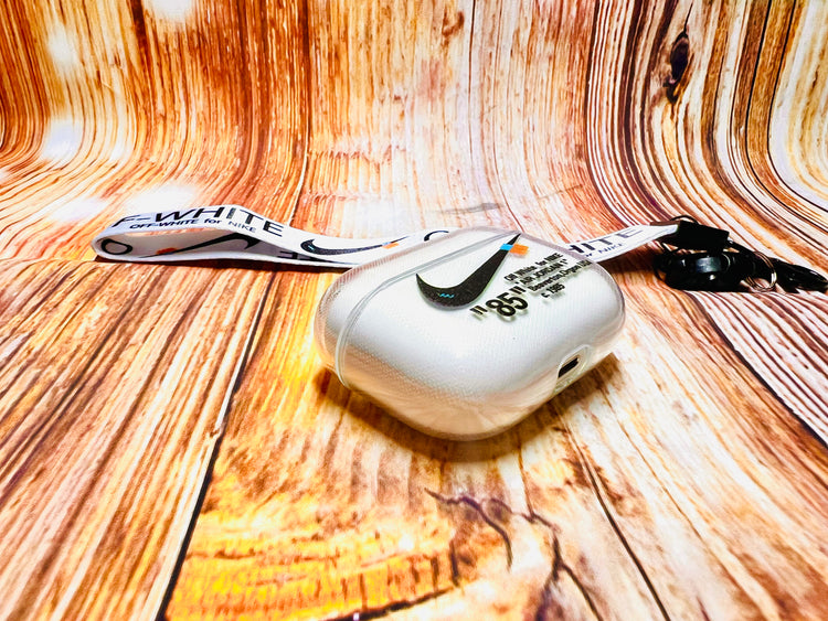 Nike OFF WHITE design Protective case for AirPods Pro-Transparent