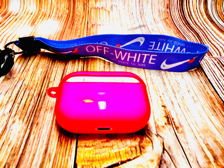 Nike OFF WHITE design Protective case for AirPods Pro (2019) - Magenta
