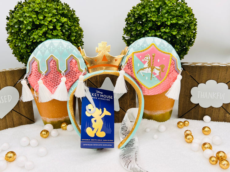 Dianey Parks MMA Prince Charming Regal Carrousel Mini Backpack + Ears