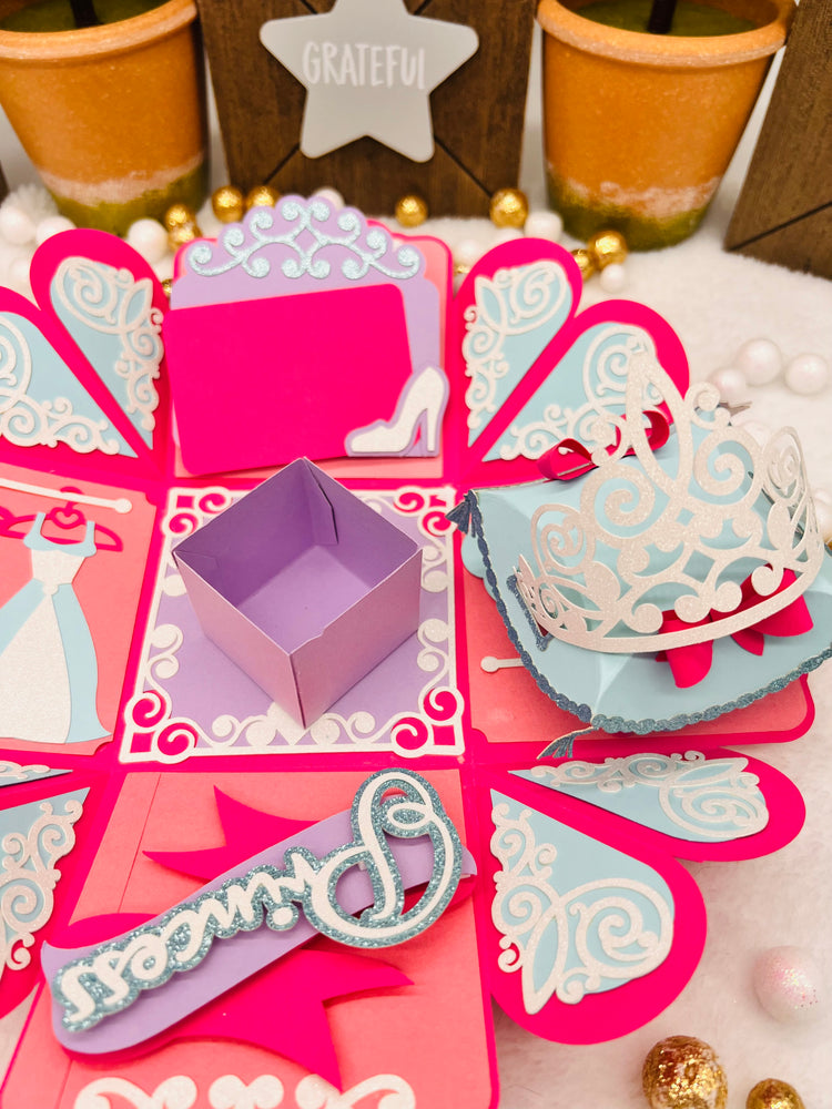 Birthday Castle Exploding Box