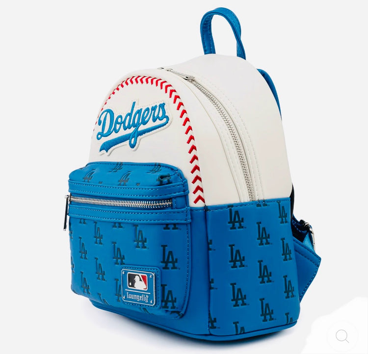 MLB LOS ANGELES DODGERS BASEBALL SEAM STITCH MINI BACKPACK