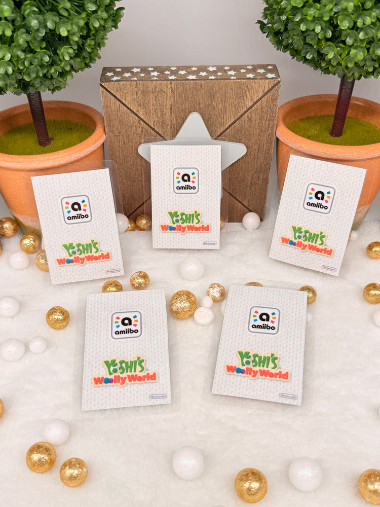 Yoshi's Yarn NFC Amiibos fanart Laminated version