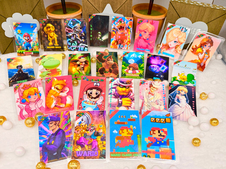 Super Mario NFC Amiibos Fanart Laminated Versions