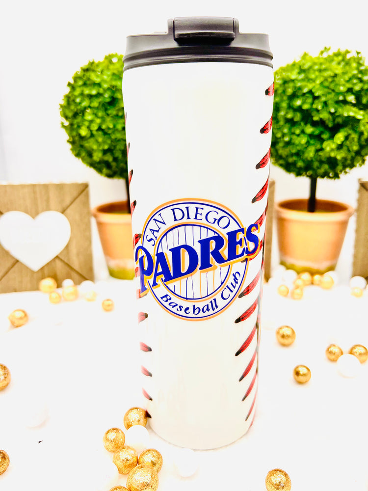 San Diego Padres Baseball Tumbler