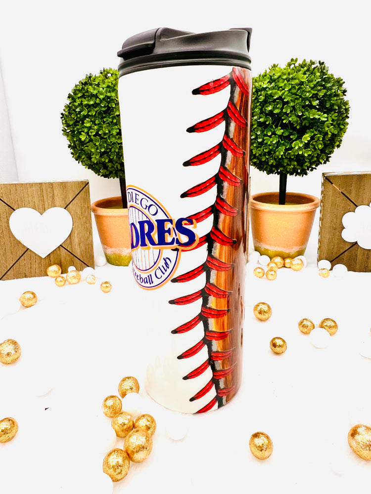 San Diego Padres Baseball Tumbler