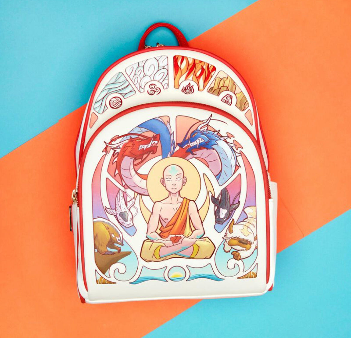 avatar mini backpack Loungelfy Avatar Aang Glow in the Dark Mini Backpack – Harmony Homes