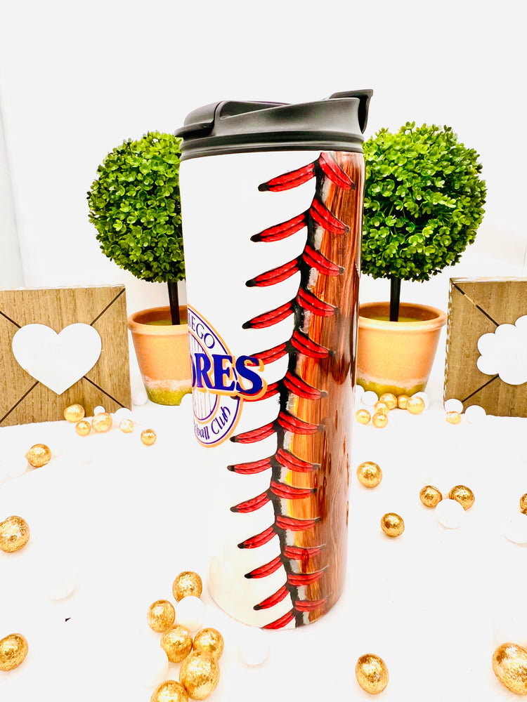 San Diego Padres Baseball Tumbler