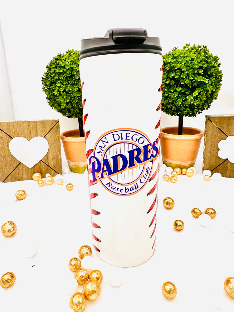San Diego Padres Baseball Tumbler