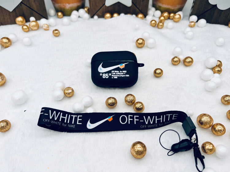 Nike OFF WHITE design Protective case for AirPods Pro 2: Black