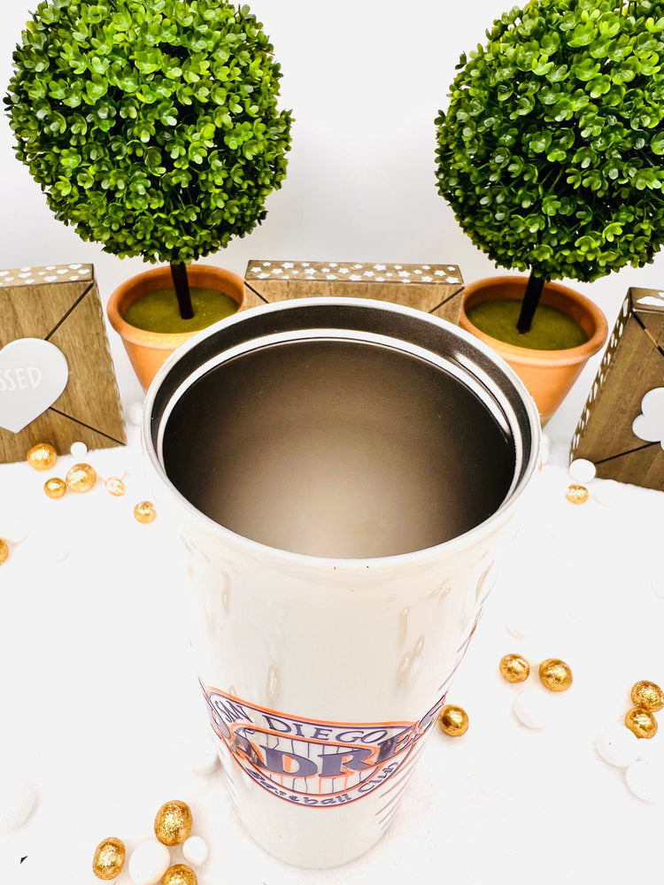 San Diego Padres Baseball Tumbler
