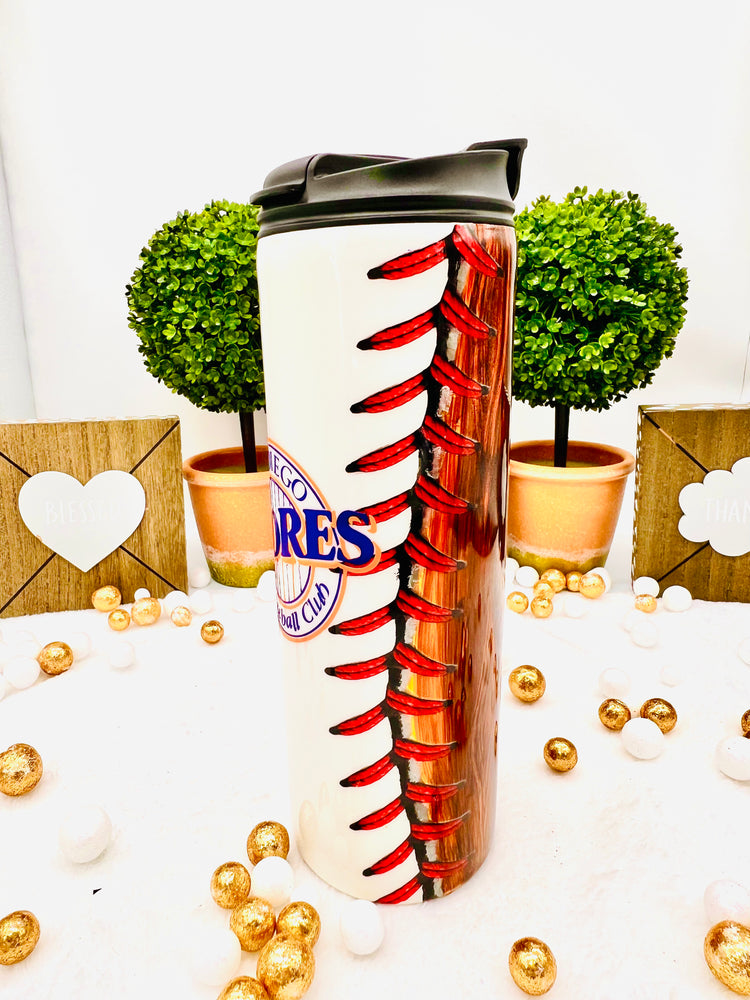 San Diego Padres Baseball Tumbler
