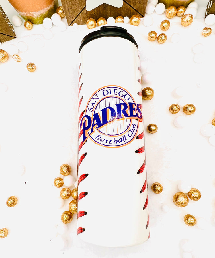 San Diego Padres Baseball Tumbler