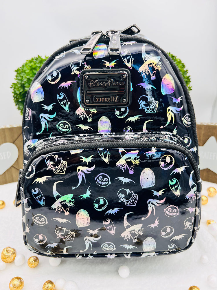 Loungefly Disney Parks Pesadilla antes de Navidad Mini Mochila