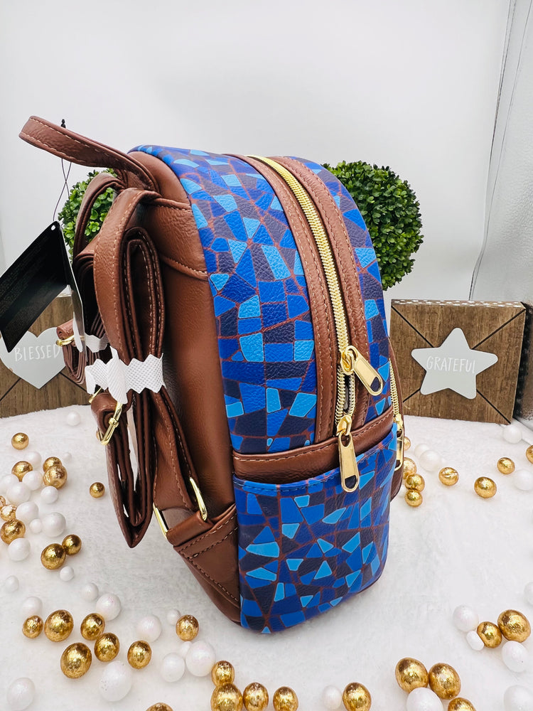 Loungefly Beauty and by the Beast Stained-Glass Window Mini-Backpack