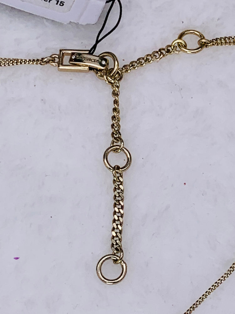 Scatter Crystal Adjustable Two-row Pendant Necklace