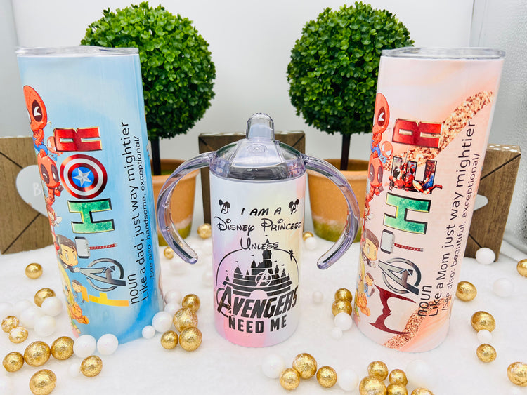 Baby Avengers Family Tumbler Gift Set