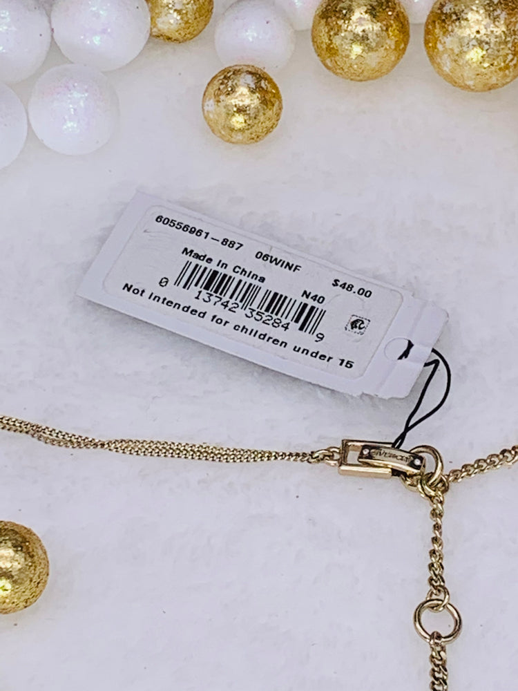 Scatter Crystal Adjustable Two-row Pendant Necklace