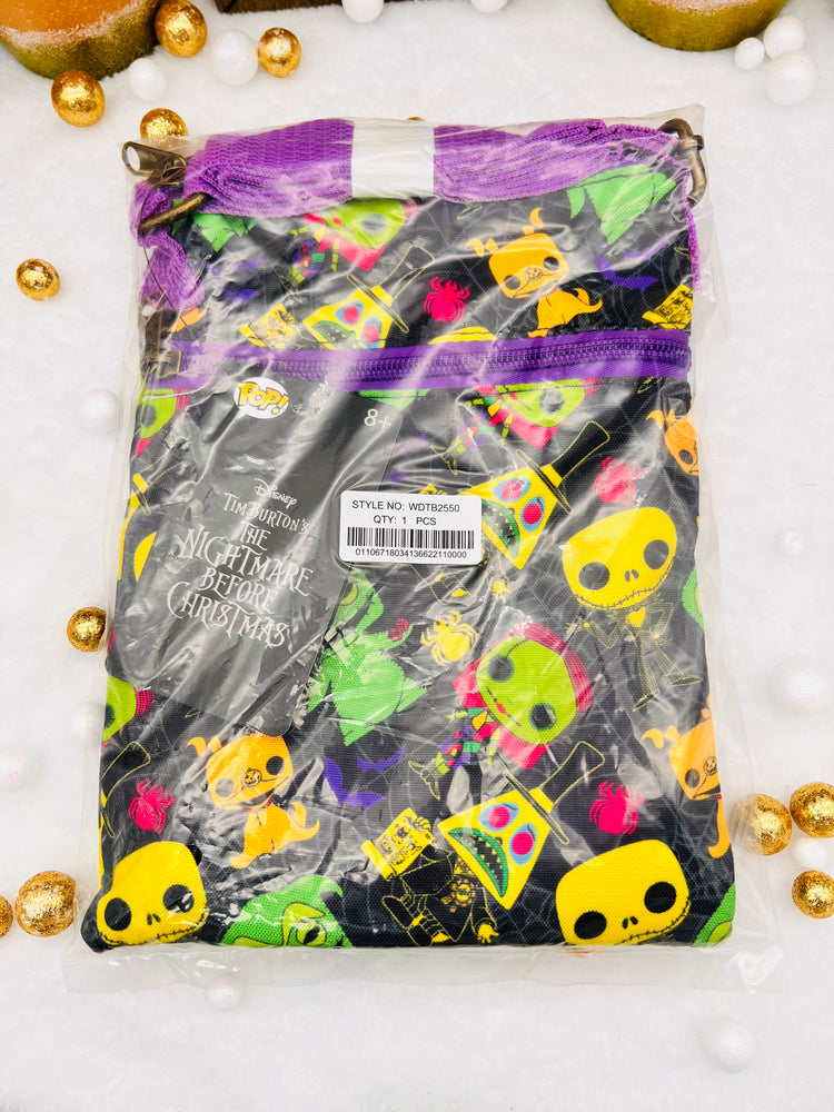 Nightmare Before Christmas Black Light Passport Bag
