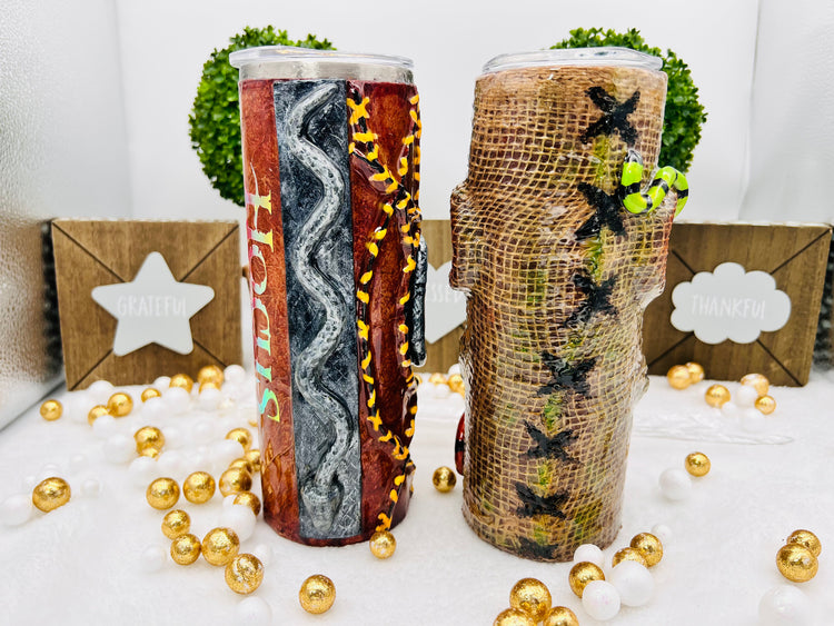 Nightmare Before Christmas And Hocus Pocus 3D, Glow In The Dark Tumblers