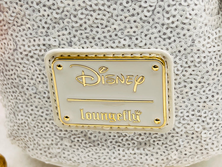 Loungefly Disney Snowman Minnie Mouse Sequin Cosplay Mini Backpack