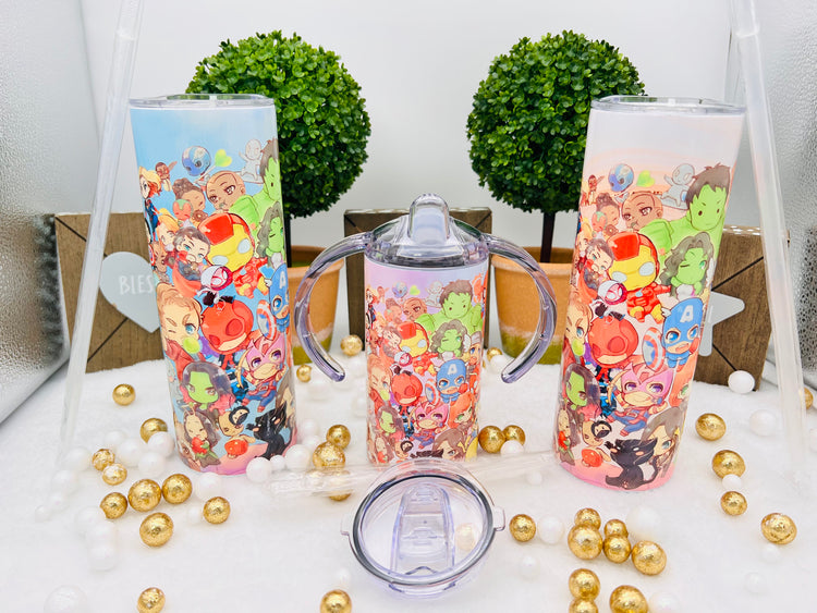 Baby Avengers Family Tumbler Gift Set