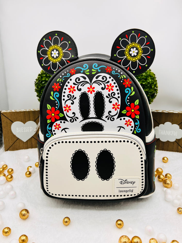 Mickey Mouse Dia Muertos Skull Mini-Backpack