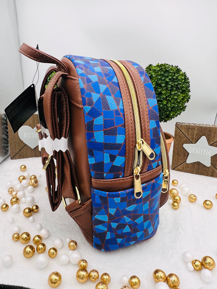 Loungefly Beauty and by the Beast Stained-Glass Window Mini-Backpack