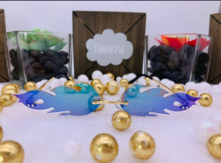 Gafas de sol holográficas sin montura: Llamas de fuego