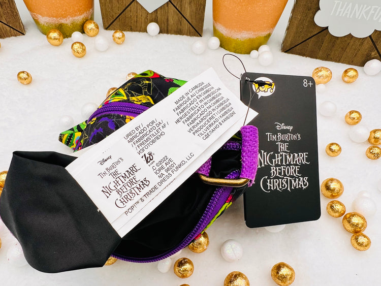 Nightmare Before Christmas Black Light Passport Bag