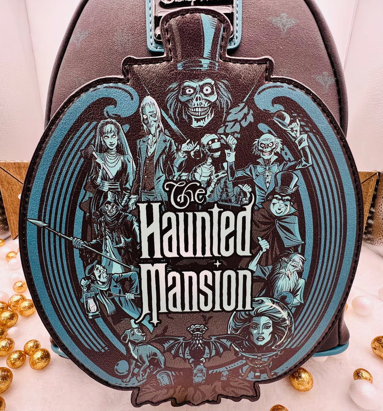 Disney The Haunted Mansion Glow in the Dark Loungefly Mini Backpack