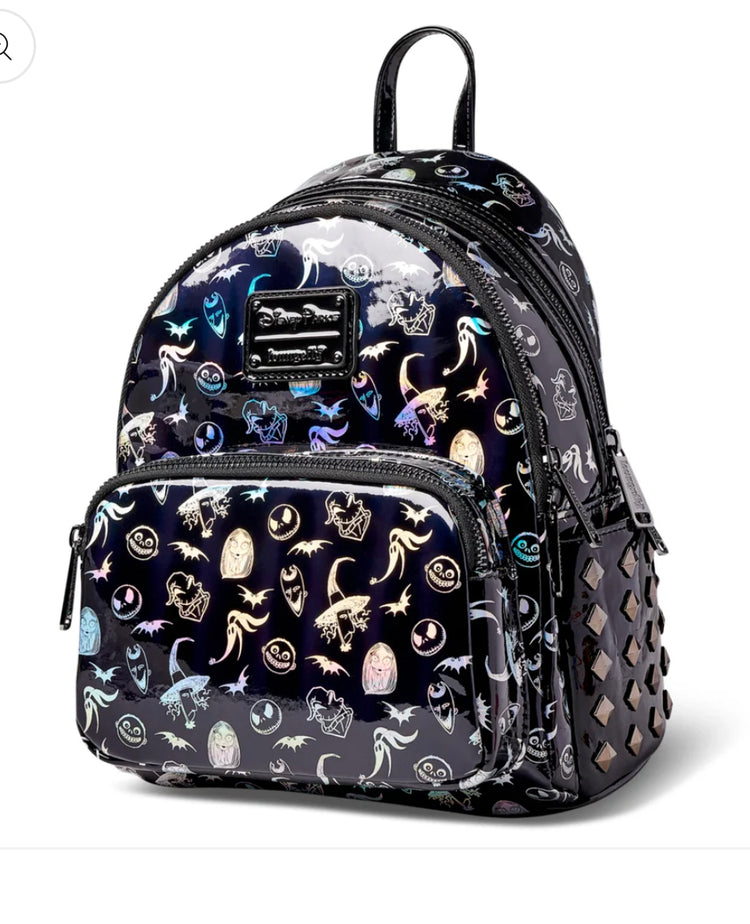 Loungefly Disney Parks Pesadilla antes de Navidad Mini Mochila