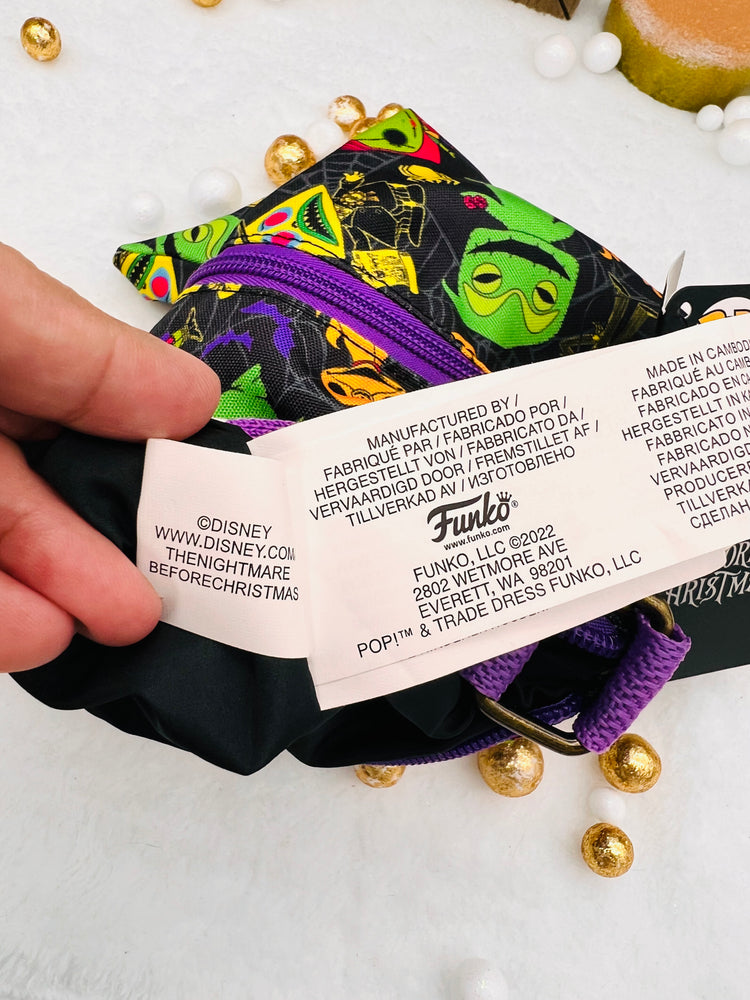 Nightmare Before Christmas Black Light Passport Bag