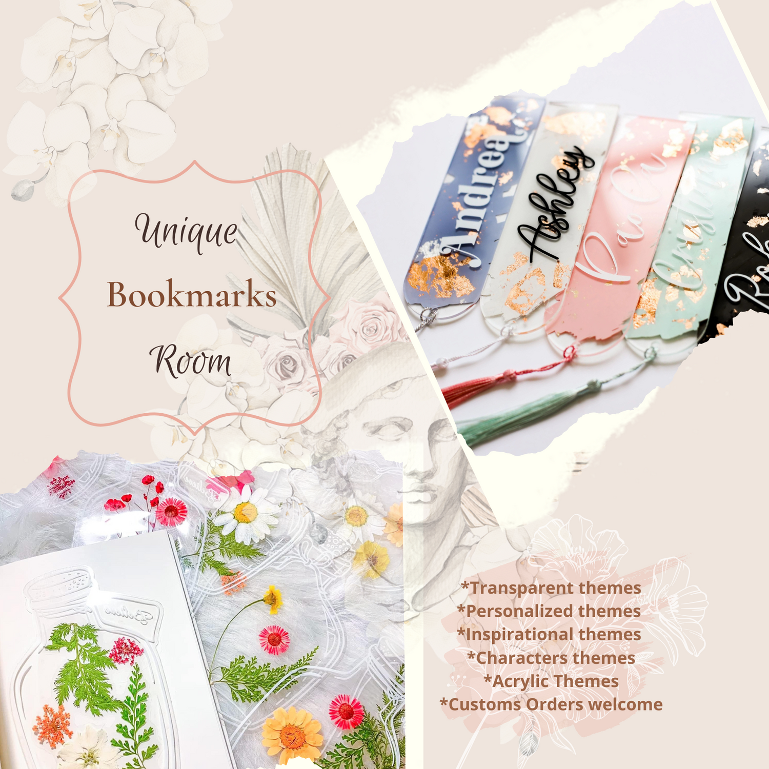 Unique and innovative bookmarks room