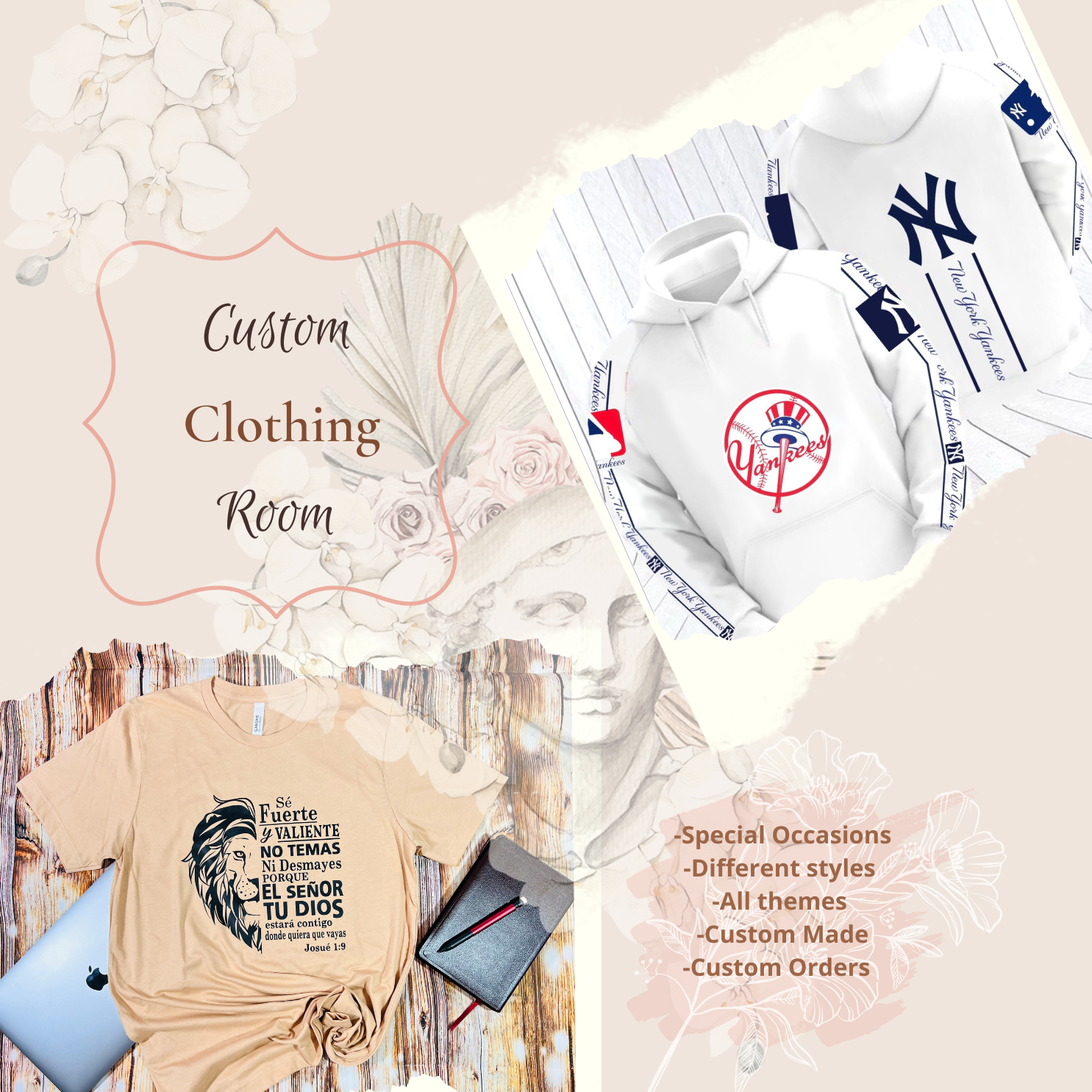 Custom Clothing and accessories Room