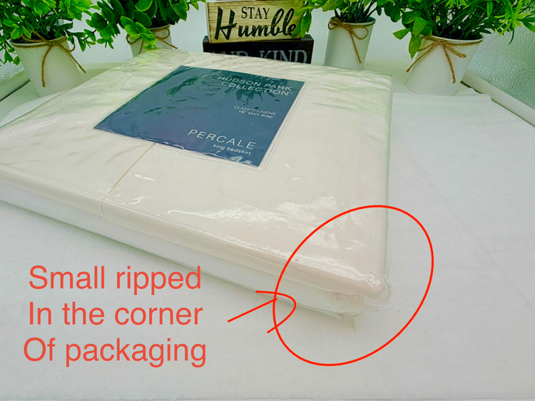 Bloomingdale’s Hudson Park Collection Percale King Bedskirt
