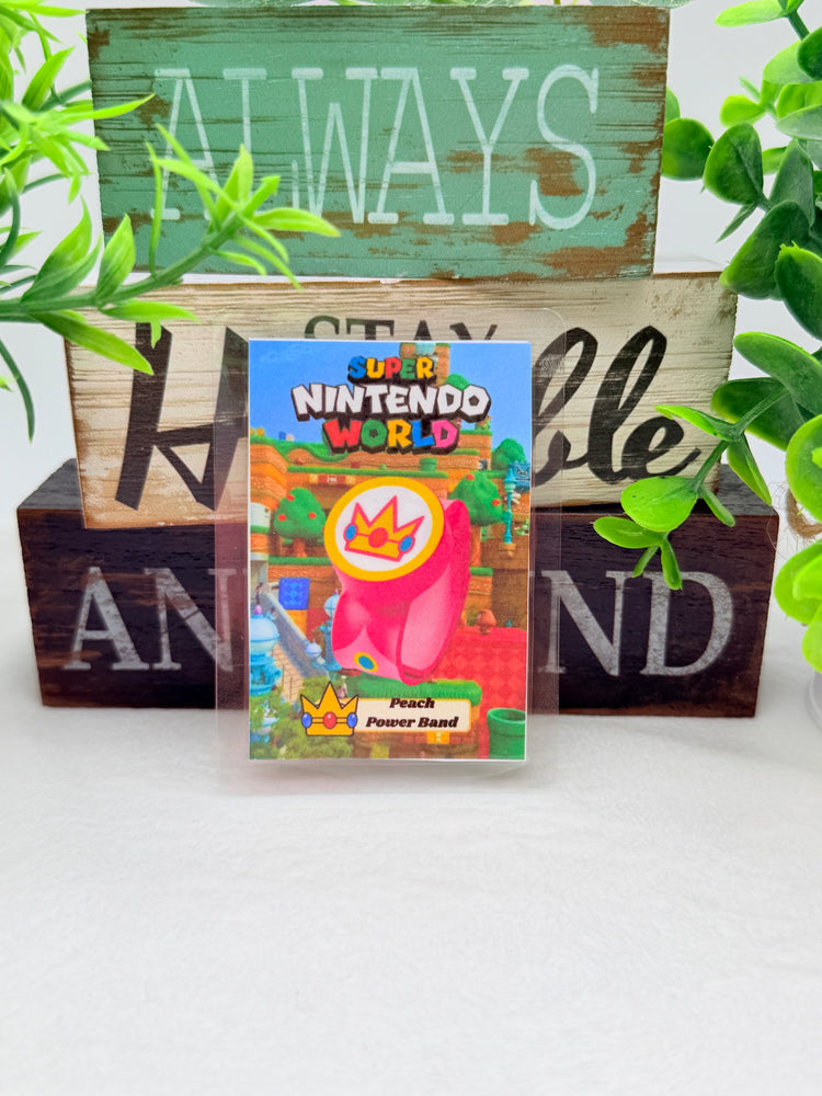 Super Nintendo World Power Bands Laminated Amiibo Cards Style A