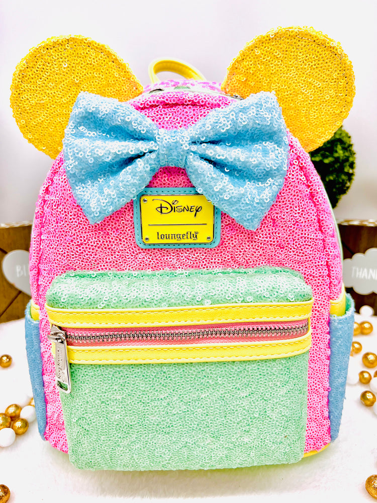 Limited Edition Exclusive - Minnie Mouse Pastel Sequin Mini Backpack