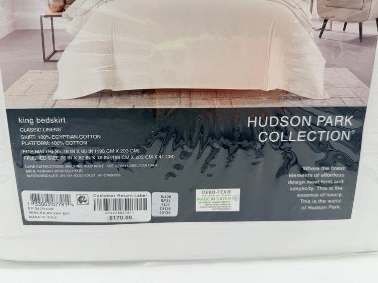 Bloomingdale’s Hudson Park Collection Percale King Bedskirt