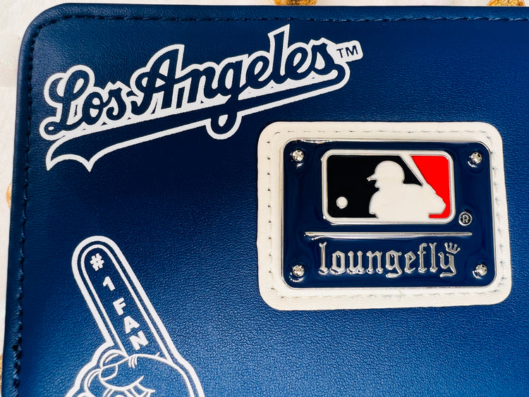 MLB LA Dodgers Patches Zip Around Wallet