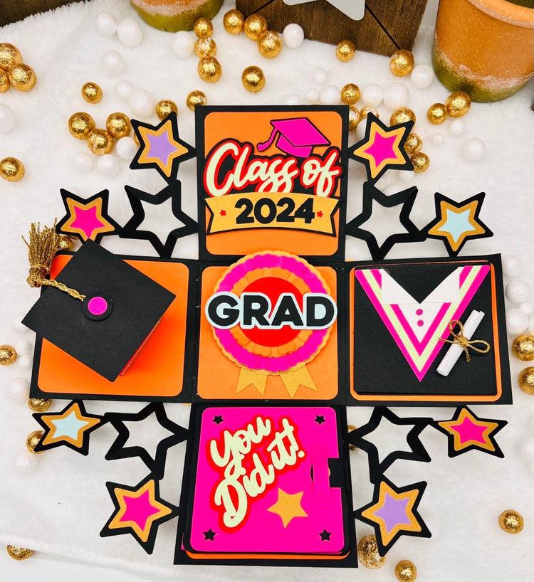 2026 Cute Graduation Exploding/ Pop-up Box
