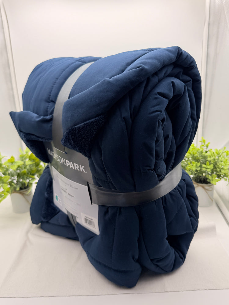 Madison Park Coleman Plush HeiQ Smart Temperature Down Alternative Blanket, Twin