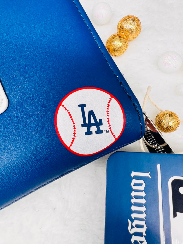 MLB LA Dodgers Patches Zip Around Wallet