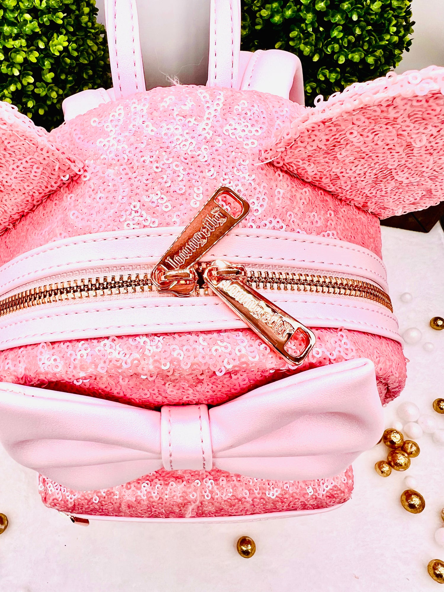 cute mini disney backpacks Loungefly The Minnie Mouse Classic Series Backpack - Elegance Backpack dimensions Swarovski Crystals Mini Disney Backpack