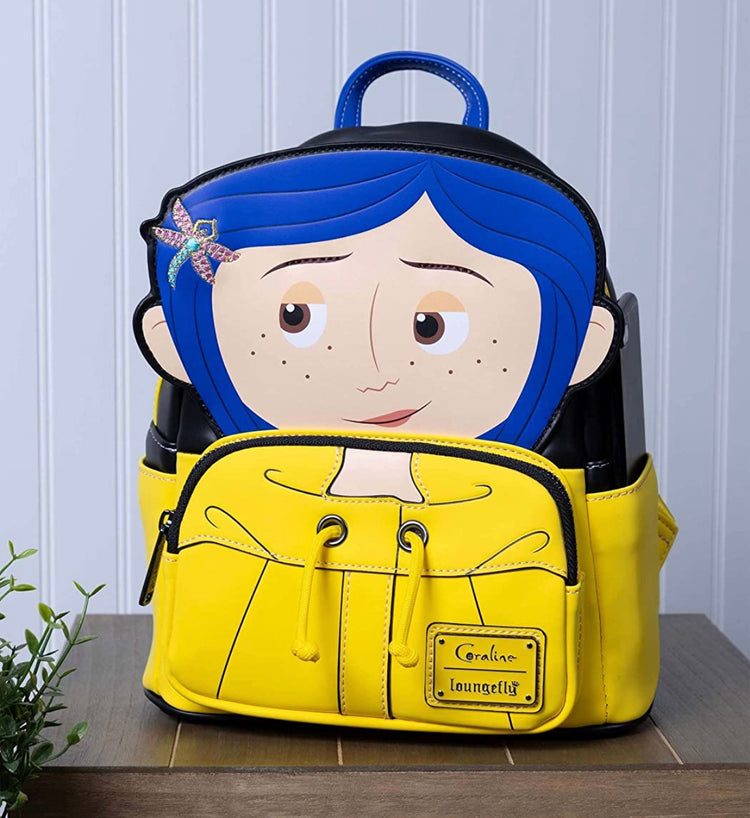 Loungefly Coraline Raincoat Cosplay Mini Backpack