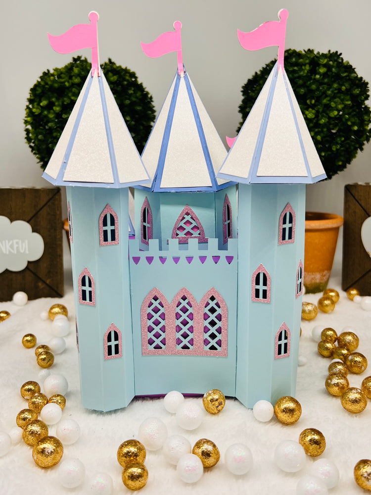 Alice in Wonderland theme Castle exploding Happy Birthday Box